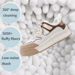 BOTC Waszak schoenen - 2 stuks - Herbruikbaar - Wasmachine&Droger - voor Sneakers en Tennisschoenen - Beige en zwart — thumbnail 5