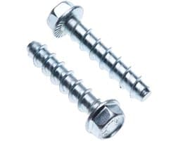 Betonankerbout M8 9,9x80mm Galvanisch Verzinkt – Zelftappende Bevestiging voor Metaal op Beton, Baksteen, Steen – Pack van 10