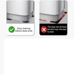 Trillingsdempers Wasmachine - Rubberen Poten - Stille Werking - Antislip Ondersteuning - 4 Stuks - Zwart — thumbnail 3