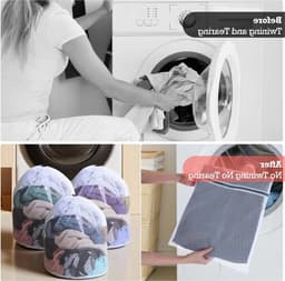6 Stuks Waszakken van Gaas, 4 Netzakken met Rits en 2 Trekkoordzakken voor Ondergoed, Sokken en Kleding - Ideaal voor Thuis en Reizen — thumbnail 5