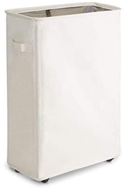 Opvouwbare wasmand met wielen - Smal design, 44 liter, ruimtebesparend — thumbnail 1