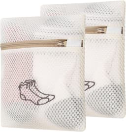 Wasmachineschoonmaak: 2 Waszakken voor Delicate Kleding, Ondergoed, Sokken en Beddengoed - 18 x 20 cm en 40 x 50 cm Maat — thumbnail 1