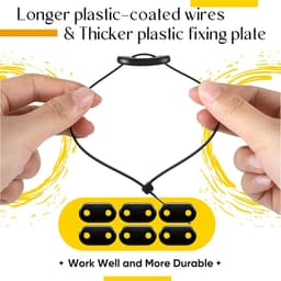 Privacy Scherm Clips - Montage Bevestigers - Buiten Privacy Creëren - Onbreekbare PVC Constructie - 100 Stuks - Zwart — thumbnail 5