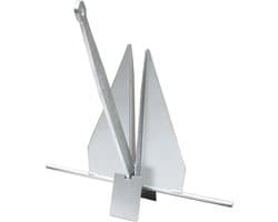 Bootanker Danforth - Lichtgewicht anker - Veilig verankeren - Hoge houdkracht - 15 pond - Zilver