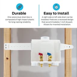 Dual Washer Outlet Box voor Verzonden Installaties — thumbnail 3