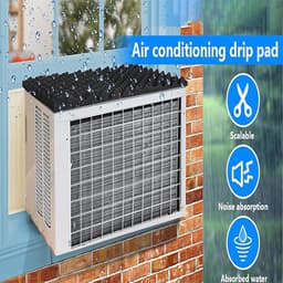 AC druppelkussen - Airco opvangbak - Water opvangen - Magnetische houder - 60 x 43 cm - Zwart — thumbnail 4