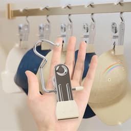 Wasknijpers - Kledinghangers - Ruimte Besparen - 360° Draaibare Clips - 30 Stuks - Zwart — thumbnail 2