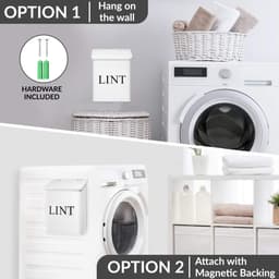 Opbergbak - Witte bak - Wasruimte organiseren - Magnetische bevestiging - 25.9 cm lengte - Wit — thumbnail 2