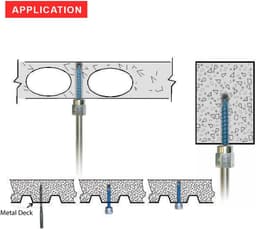 Verticale Schroefanker - Betonanker Zelfborend - Beton Constructie - Eenvoudige Installatie - 25 Stuks - Zink — thumbnail 3