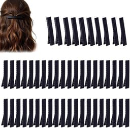 Eendenbek Klemmen - Haarklemmen Vrouwen - Haar Styling - Antislip Extra Verlengde - 50 Stuks - Zwart — thumbnail 1