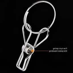 Vouwbaar RVS Droogrek voor Sokken met 46 Clips, Rotatable Haak voor Ondergoed en Wasaccessoires — thumbnail 4