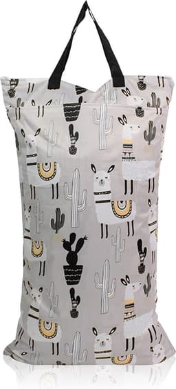 Wetbags kinderdagverblijf, waterdichte tas met dubbele ritssluiting om op te hangen, wasbaar en herbruikbaar, geschikt voor babyluiers, fitness, strand, zwembad, natte zak, Dw05, mode De MHwan Store openen — thumbnail 1
