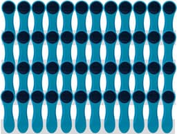 Set van 48 Wasknijpers met Zachte Siliconen Grip - Blauw/Antraciet — thumbnail 1