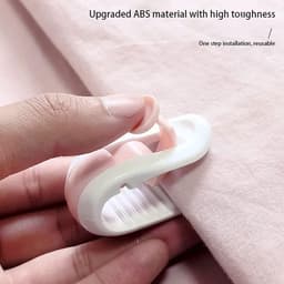 8 stuks clips voor het vastzetten van gordijnen, kleding en sokken - antislip opbergclips voor dekbedovertrekken — thumbnail 2