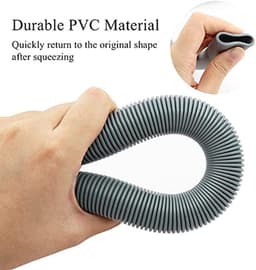 Universele afvoerslangen voor Wasmachines, Droger en Vaatwasser - Instelbare Diameter 20-38 mm met 1 Adapter en 4 Slangklemmen — thumbnail 2