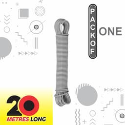 Sterke Gecoate Waslijn met Stalen Kern voor Binnen en Buiten 20 Meter — thumbnail 3