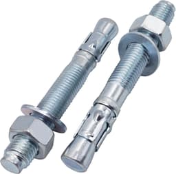 4x Verzinkte Wigankers M20 x 160 mm - Sterke Betonankers en Metselankers voor zware bevestiging — thumbnail 1