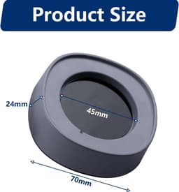 4 stuks - Wasmachine trillingsdemper-Trillingsmat- Antislipmat-Antislip rubber-Voetjes Droge-Anti Vibratie-grijs — thumbnail 3