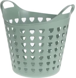 Excellent Houseware Flexibele wasmand - 3x - groen - 26 liter - kunststof - 40 x 41 cm — thumbnail 4