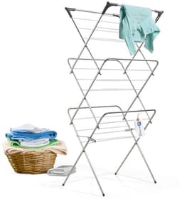 Verticale droogtoren met antislip voeten - ruimtebesparende wasdroger van metaal — thumbnail 4