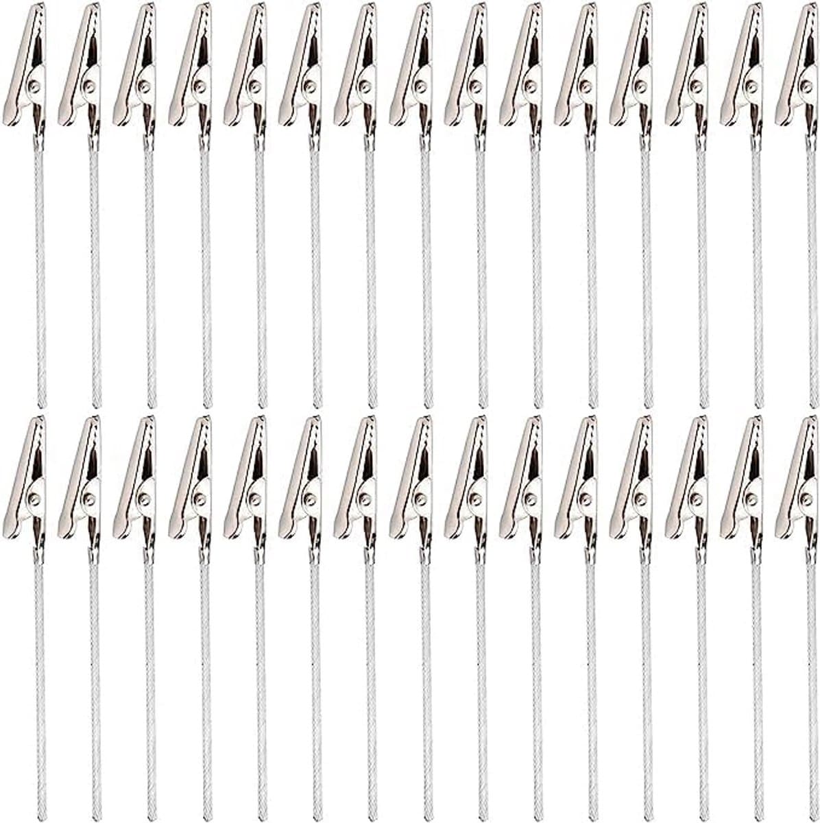 50 stuks fotohouders met klemmen en draadclips voor foto's en notities — afbeelding 1