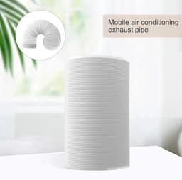 Airco Afvoerslang - Ventilatieslang Kanaal - Mobiele Airco - Flexibel PVC Materiaal - 1 Meter Lengte - Wit — thumbnail 3