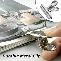 22 mm Bulldog Clips - Sterke Metalen Klemmen voor Documenten, Foto's en Labels - 20 Stuks — thumbnail 5