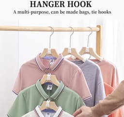 50 ruimtebesparende hangerhaken, kunststof hangerhaken, hangerverbindingshaken voor stropdassenrek en garderobekastorganizer (wit) — thumbnail 5