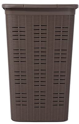 Elegante wasmand 37 x 38 x 54,5 cm in duif grijs - handige opberglossing — thumbnail 4