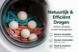 Goodz Crate Drogerballen - 6 Wasdrogerballen - 100% Schapenwol - Droogballen met Opbergzak — thumbnail 3