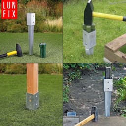 LUN FIX - Hameranker 70x70x2mm - Anker 750mm — thumbnail 2