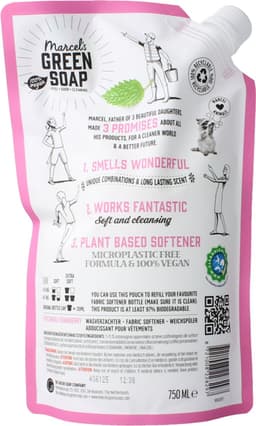 Marcel's Green Soap Wasverzachter Patchouli & Cranberry Navulling - 750 ml — thumbnail 4