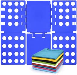 Opvouwbaar T-shirt wasbord, 3 T-shirt vouwborden (blauw, 3 borden) — thumbnail 5