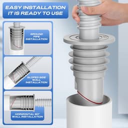 Afvoerplug wasmachine - Afvoerplug afdekking vloer - Siliconen afdichting gootsteenafvoer - Afvoerplug wastafel - 1,38" - 1,57" [(35-40mm)] — thumbnail 4