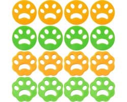 16 Stuks - Wasballen Voor Wasmachine - Haarvanger Wasbollen - Wasbal - Anti haar - Ook geschikt voor dierenharen - Herbruikbare - Wasballen Pluizenverwijderaar — afbeelding 1