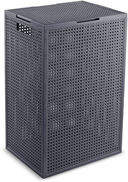 Curver Kaya Wasmand met deksel - 60L - 38x29x58,5 cm - Antraciet — thumbnail 2