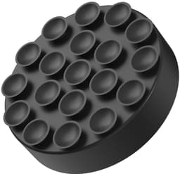 Daity 4-pack anti-vibratie pads voor wasmachines - Universele antislip stabilisatoren - geluidsreductie en trillingsdemping - vloerbescherming - anti-vibratie voetpads voor wasmachines en drogers (zwart) — thumbnail 1
