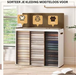 Thuys – Wasmand 3 Vakken – Wassorteerder – 180L — thumbnail 4