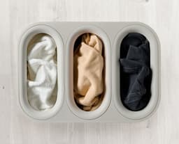 Joseph Joseph Tota Luxe 90L Wasmand Ecru, 3 compartimenten — thumbnail 4