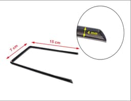100x Stalen Grondankers voor Tuinmat en Schutting - 150 mm — thumbnail 3