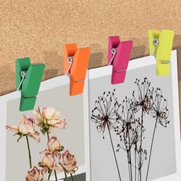 50x Kleurrijke Houten Push Pin Clips voor Prikbord en Foto's - Multifunctionele Plakspelden — thumbnail 2