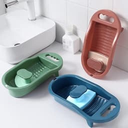 Mini wasbord – Handwasbord voor kleding, ondergoed en kleine artikelen – Niet-elektrische handmatige wasmachine — thumbnail 3
