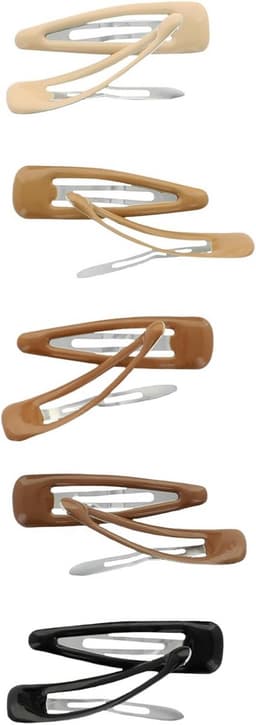 12 Stuks Haarspeldjes Clic Clac voor Kapsels - Willekeurige Kleur — thumbnail 5