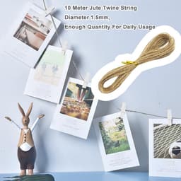150 Stuks Mini Houten Was Nijpers Set met Jute Touw voor Foto Decoratie — thumbnail 4