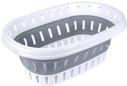 Storage Solutions Wasmand - opvouwbaar - met handvatten - kunststof - 25 Liter - 58 x 38 cm - Draagwasmand - Wasgoedmand — thumbnail 3