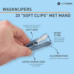 Zachte clips met mandje - Premium wasknijpers voor een duurzaam huishouden — thumbnail 2