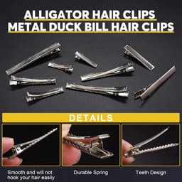 Zilveren Haarspeldjes voor DIY Haaraccessoires - Alligator Clips (1,26 inch) — thumbnail 2