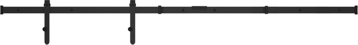 vidaXL - Ophangset - voor - minischuifdeur - 152 - cm - koolstofstaal — afbeelding 1