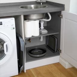 KitchenCraft MasterClass Smart Space Grote opvouwbare wasmand - zwart/grijs 60,5 x 40 x 28 cm — thumbnail 3