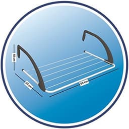 Droogrek Radiator - Handdoekhouder Radiator Met 3 Meter Drooglijnlengte - Handdoekrek Radiator - Wasrek Droogrek Balkon – Hangdroogrek - Droogrek Ophangbaar – Trapgat – Sneldrogend — thumbnail 2